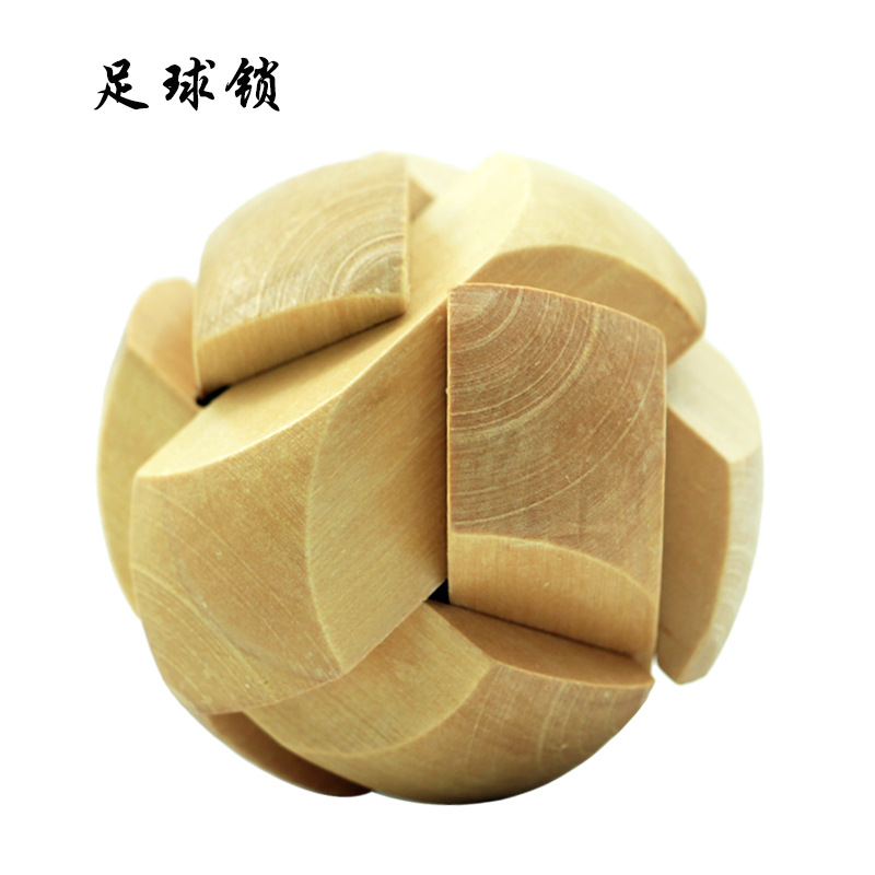 Cerradura de Kongming de juguete de madera para niños Cerradura de Kongming Cerradura de Luban Juego completo de embutir clásica de juguete de madera Cerradura de Kongming