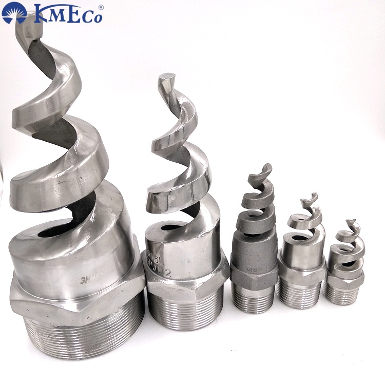 KMECO斯铂润316L螺旋喷嘴 实心锥螺旋喷头 烟气洗涤冷却喷嘴