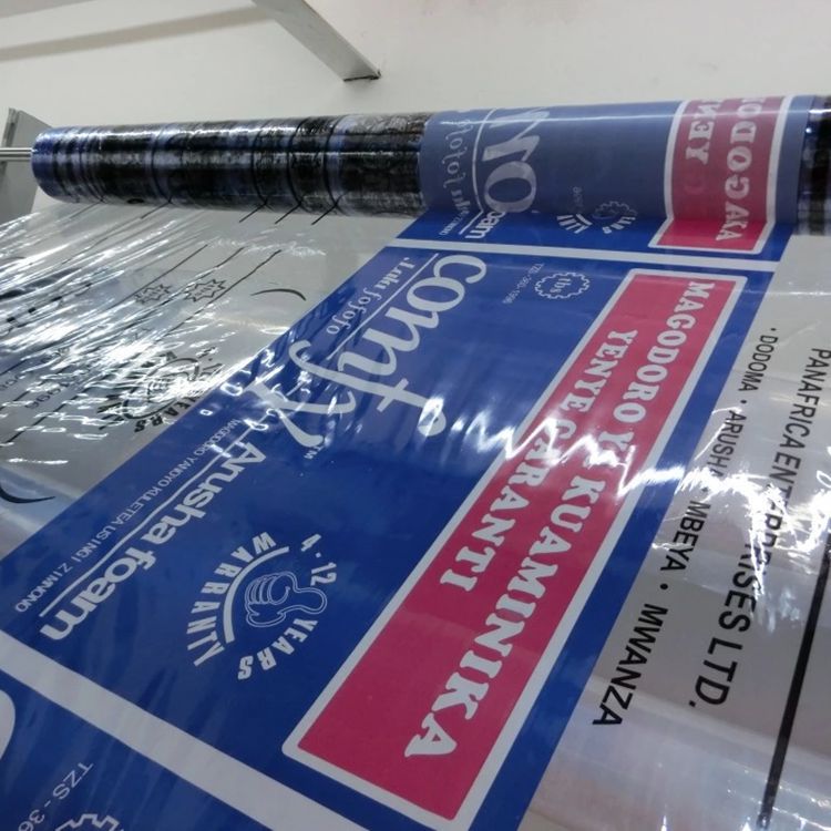 佛山厂家生产pvc透明膜卷材床垫pvc压延膜 pvc床垫包装薄膜 印刷