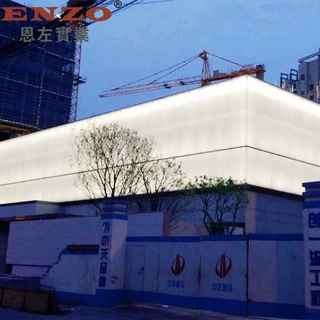 白色生态树脂板亚克力防火阻燃乳白色磨砂扩散板 商场户外幕墙板