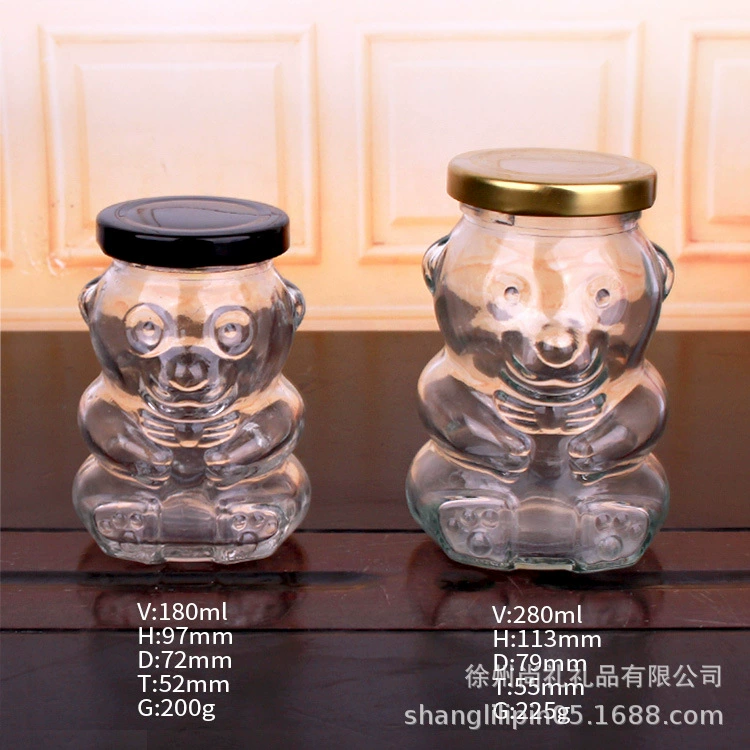 В наличии медовая стеклянная бутылка 120 мл Упаковка Медвежья бутылка 180 мл жестяная крышка Bird's Nest бутылка 280 мл с крышкой