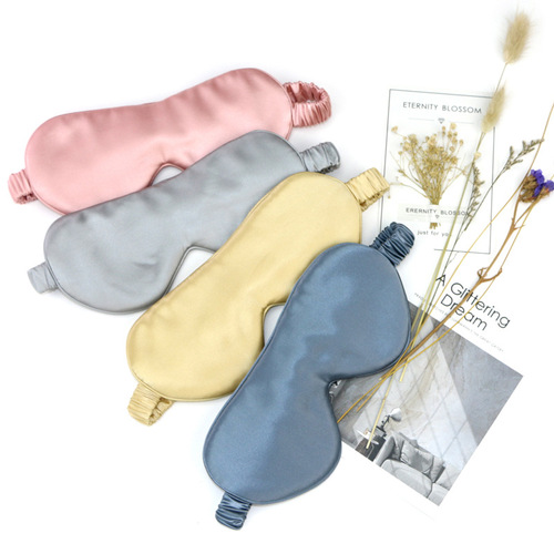 Butterfly Embroidery 22 Mumi Silk Eye Mask 100% Mulberry Silk Six-layer Silk Fabric Comfortable Sleeping Blackout Eye Mask