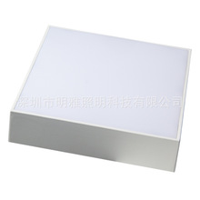 明装窄边正发光面板灯套件 方形明装面板灯外壳 直发光平板灯配件