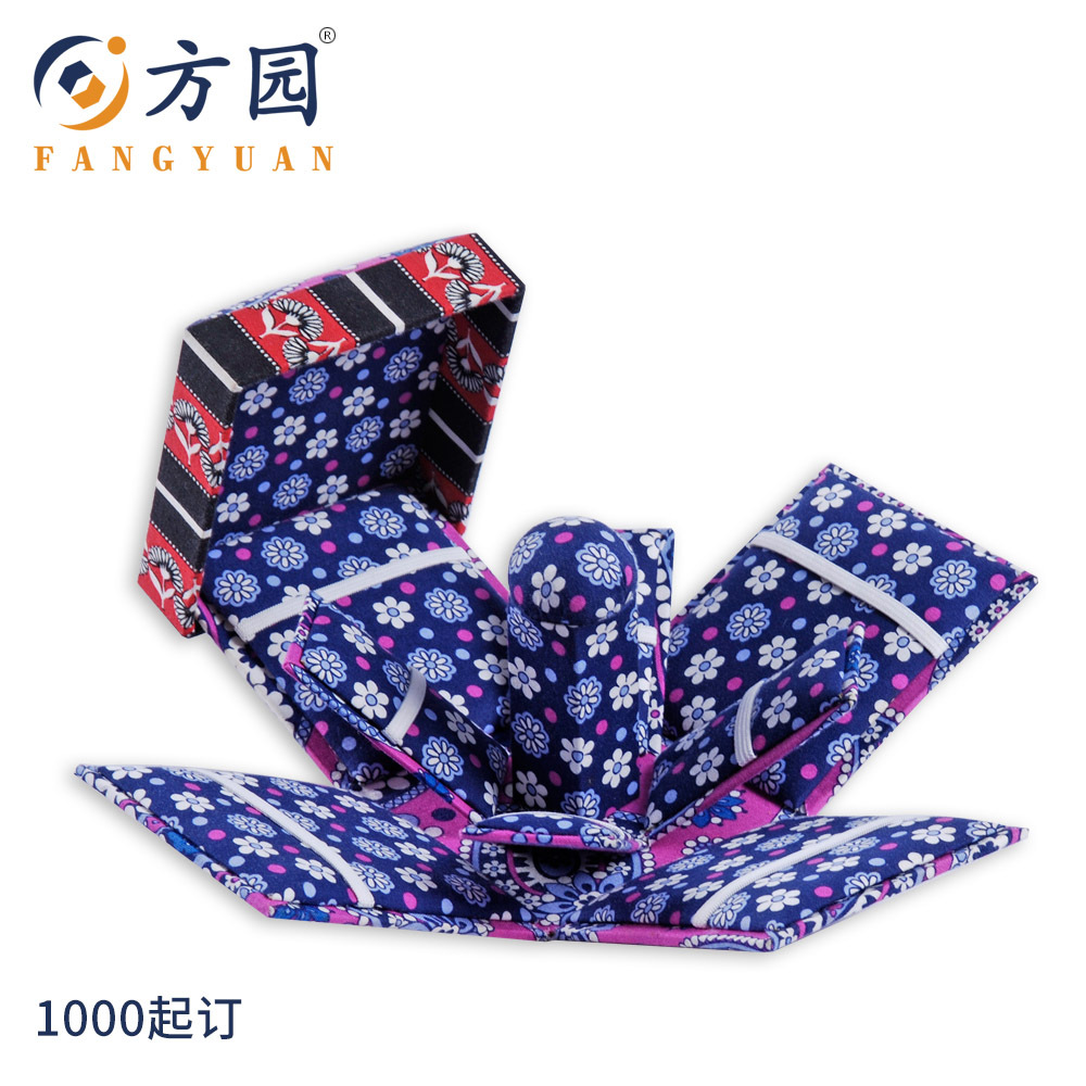 印花布藝針線盒收納盒家時尚居用品盒禮品包裝盒流行印花