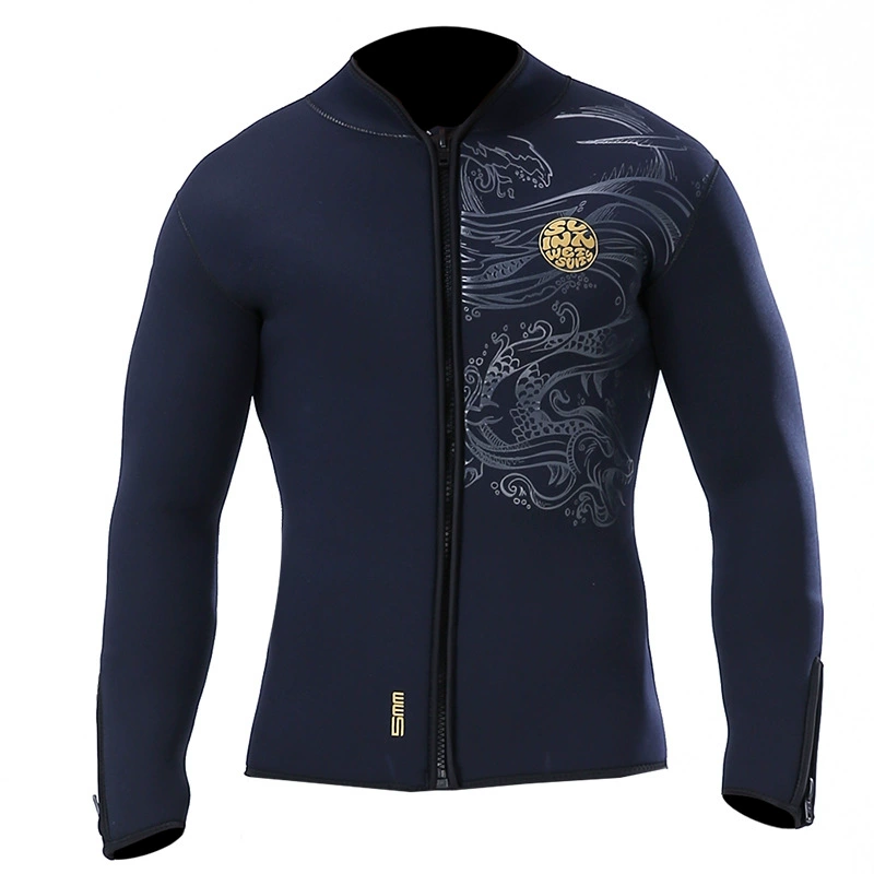 5mm split diving clothes warm diving jacket jacket slinx velvet inside thickened diving surfing diving