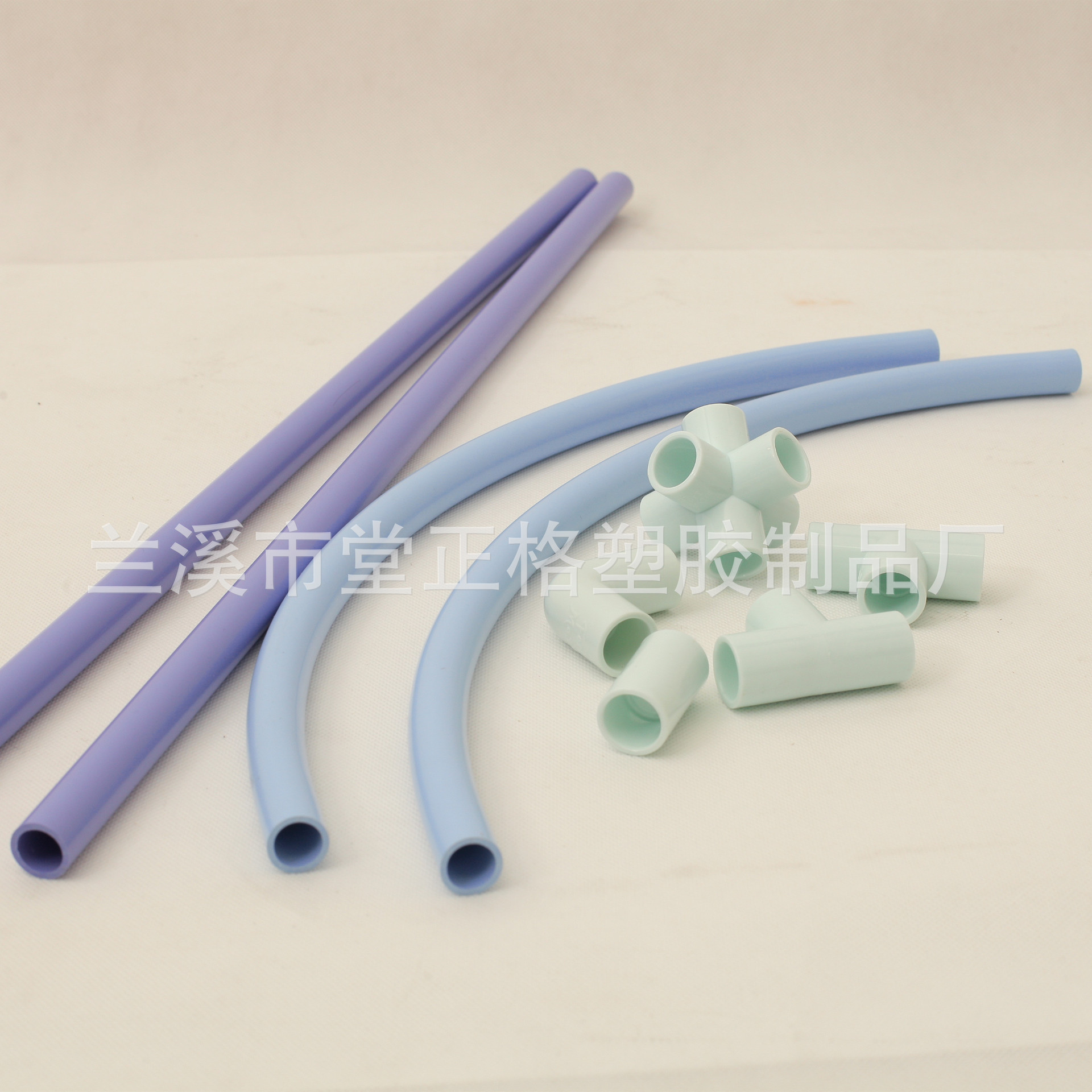 PVC材质冷挤热拉弯管圆形可精加工塑料管材塑胶管道硬管走线管