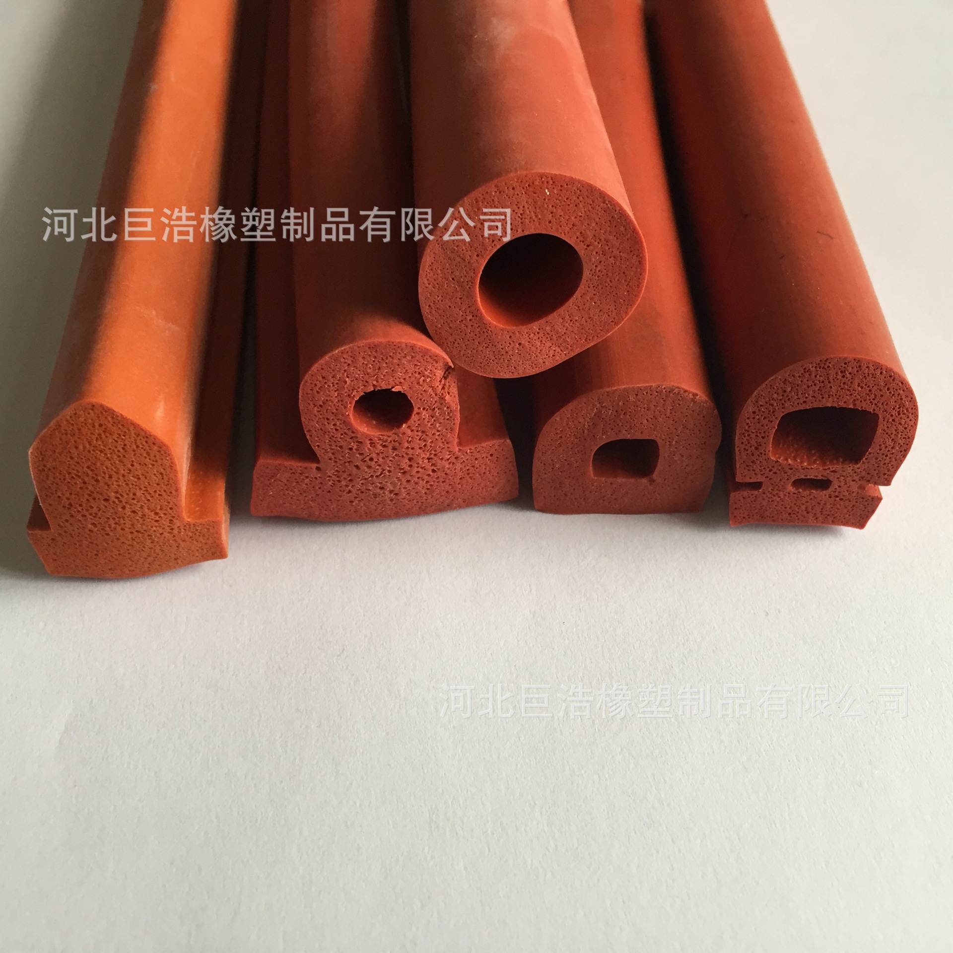 D型橡胶发泡条 振动筛密封橡胶条 硅橡胶异形发泡密封条