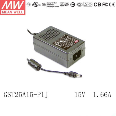 台湾明纬GST25A12-P1J 25W适配器12v 现货 认证齐全