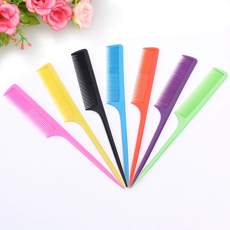 Отель Зубы Черная расческа Пластиковая расческа для прямых волос Парикмахерская Расческа с Острым Хвостом Мытье волос Прямая расческа Заостренный угол