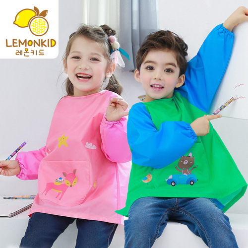 Children's smock, children's waterproof reverse dressing baby apron, no replacement unless there is a quality problem, please be careful when photographing
