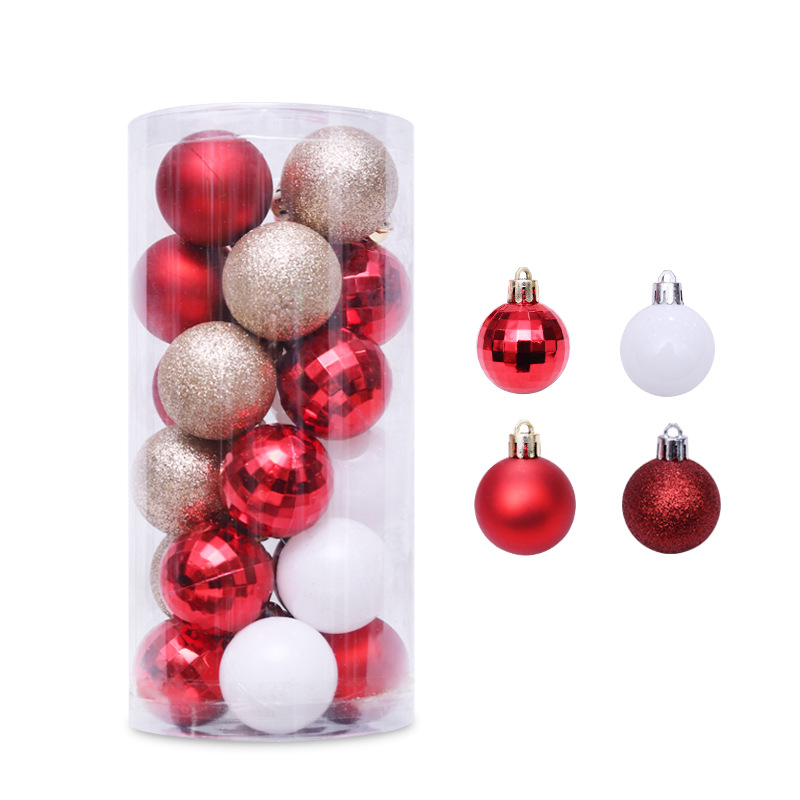 Amazon 4/24 en forma de bola de Navidad traje de Navidad Decoraciones árbol de Navidad colgante Bola de galvanoplastia