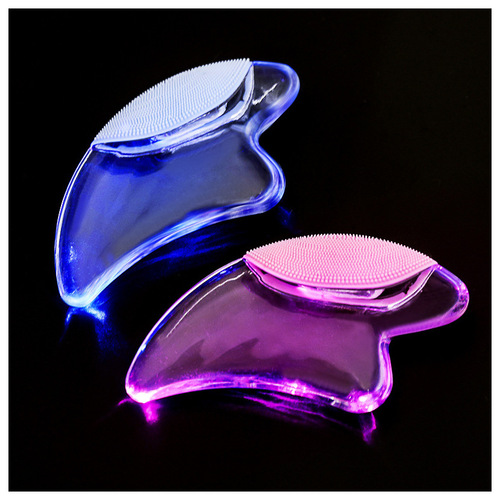 Wholesale crystal scraping board facial V face shaving beauty board roller beauty non-jade facial massager cleansing