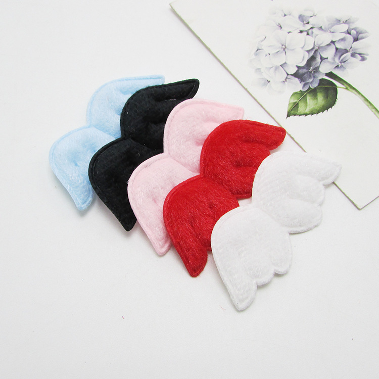 New cake card plush wings double-sided material Series children's hair accessories hair clip DIY accessories