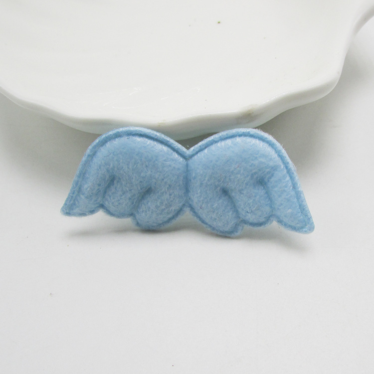 Nueva Tarjeta de pastel de insertar alas de felpa de doble cara serie de material accesorios para el cabello de los niños horquilla DIY accesorios de la joyería