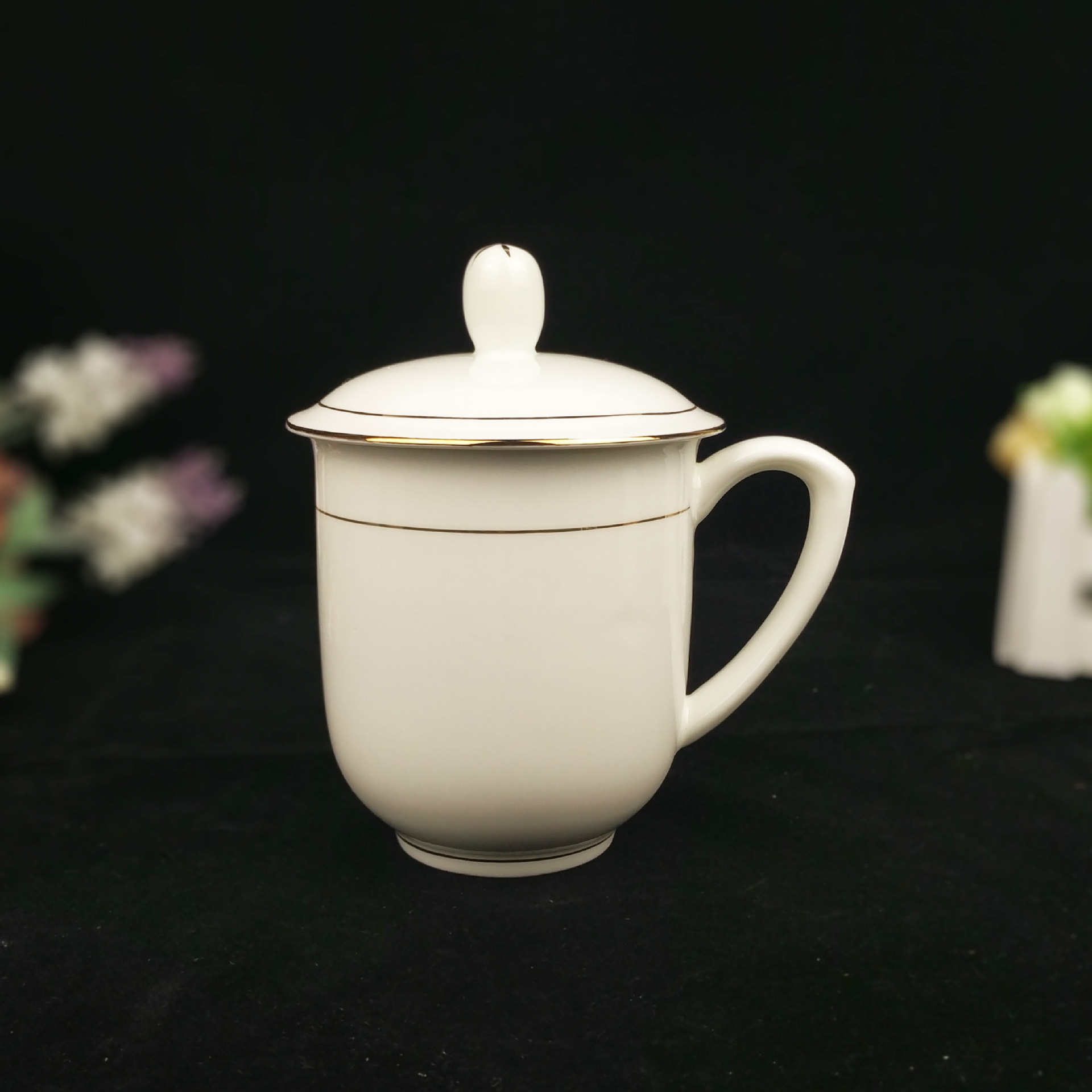 Bone Porcelain Meeting Cup Cup Ginbian Ceramic Cup fixed LOGO to…