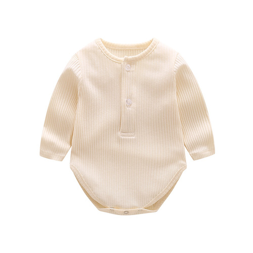 Baby clothes, spring and autumn crawling clothes, Class A pure cotton baby one-piece romper, super cute newborn baby 100-day baby fart cover