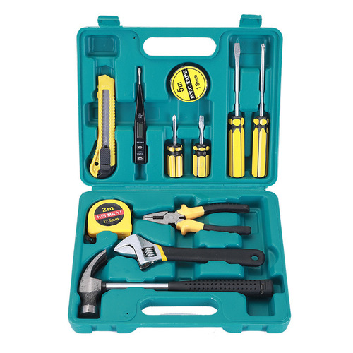 Factory direct sales 12-piece set of vehicle household hardware tools manual combination tool set gift tool box set