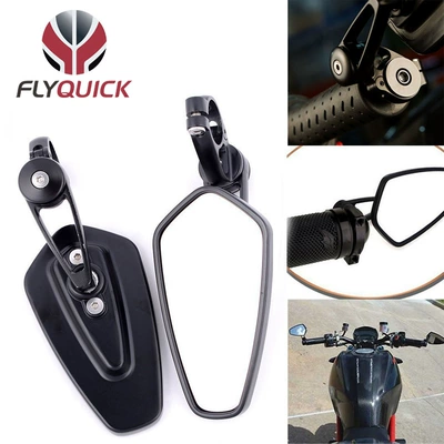 FLYQUICK cross-border hot sale CNC motorcycle modification accessories handle plug reflector handle rearview mirror