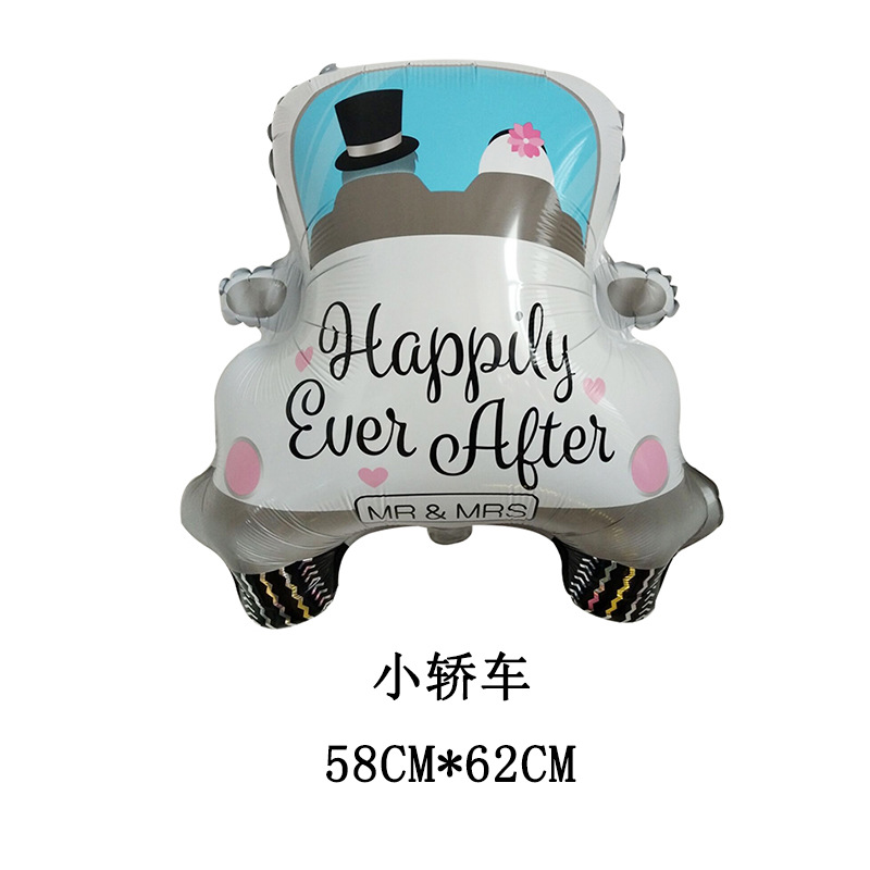 Nuevo Vehículo de dibujos animados coche globo de aluminio Feliz cumpleaños lugar decoración globo niños fiesta globo