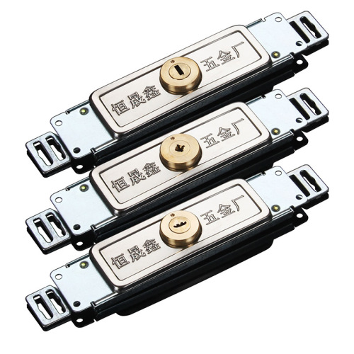 Roller door lock Roller shutter door lock with middle roller shutter door lock bottom cross anti-theft middle door lock anti-theft shop door lock