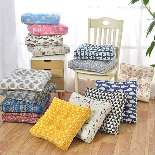 Thickened Tatami Cushion Office Chair Cushion Floor Cushion Chair Cushion Heightened Linen Cotton Linen Cushion Wholesale