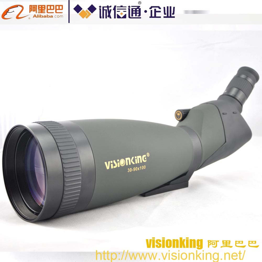 视界王30-90X100高倍高清单筒望远镜 夜视变倍观鸟镜/观景/观靶镜