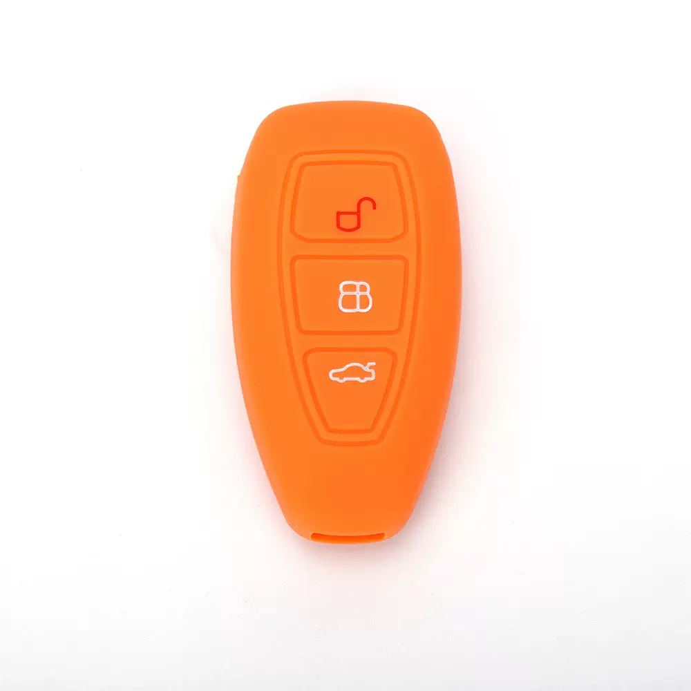 适用福特嘉年华全顺车钥匙包硅胶保护套蒙迪欧福克斯福睿斯钥匙套