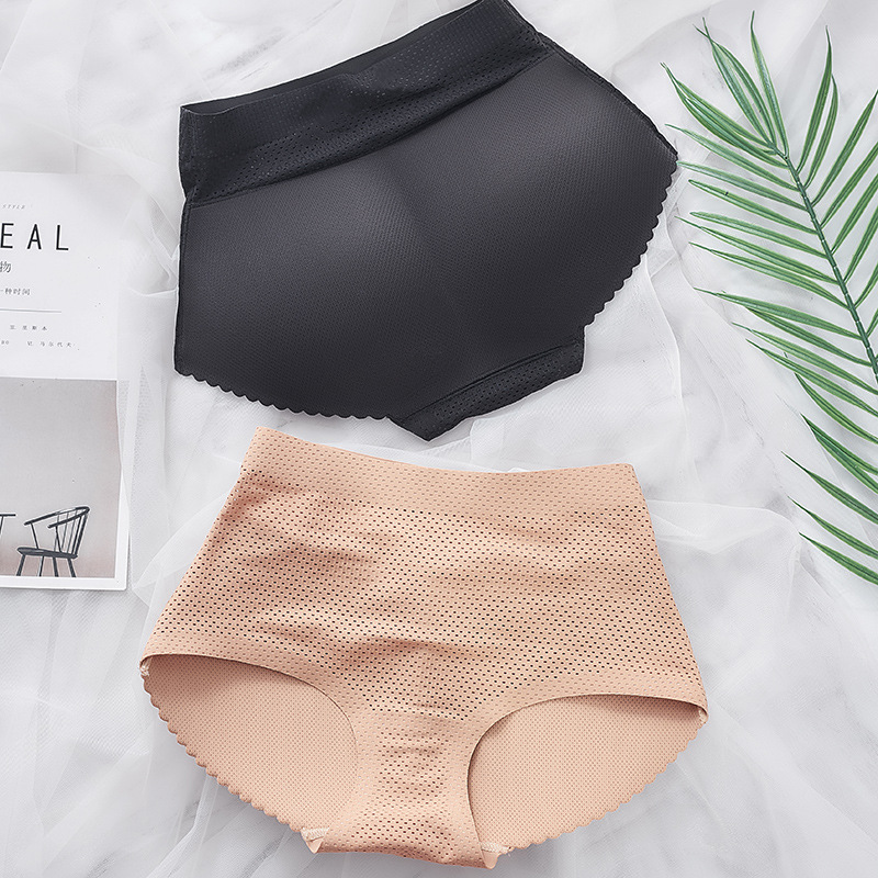 Mid-Waist Belly Body Shaping Fake Ass Hip Lifting Pants Seamless Women's Body-Beauty Underwear Full Hip Beautiful Hip Women's Briefs