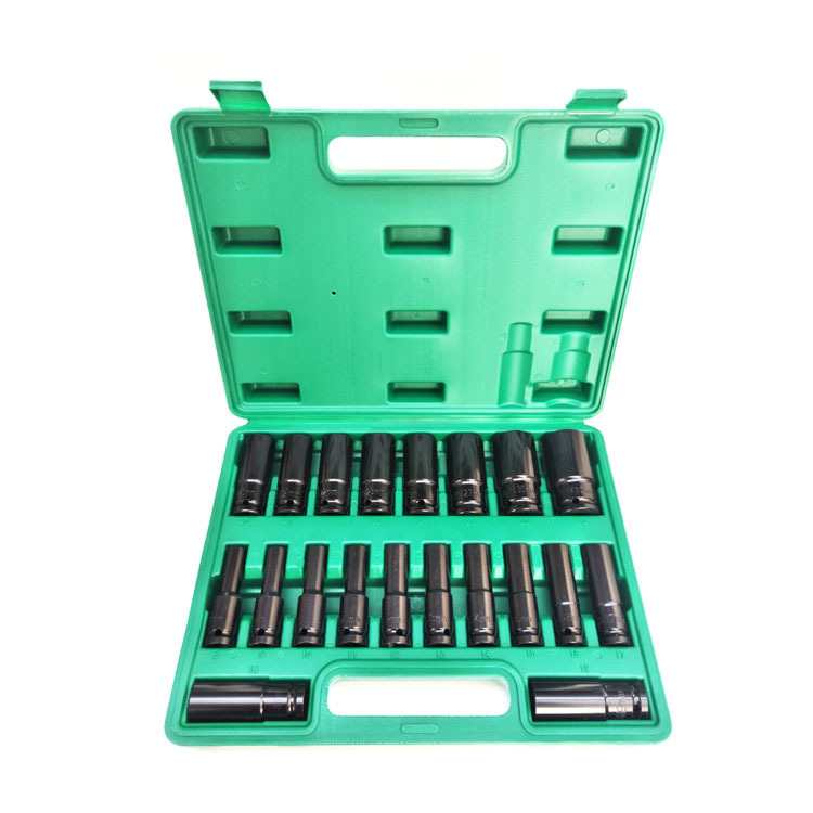 批发20件套 加长套筒 78mm长1/2 六角套筒头轻型普通套筒