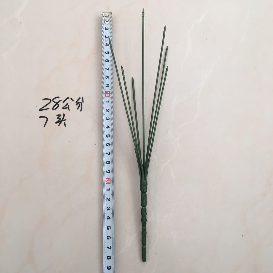 厂家7头28cm广东枝头花枝花杆玫瑰香皂枝圣诞清明杆枝仿真花艺