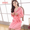 Autumn demi-season set, belt, bathrobe, pijama, long sleeve, lifting effect, wholesale