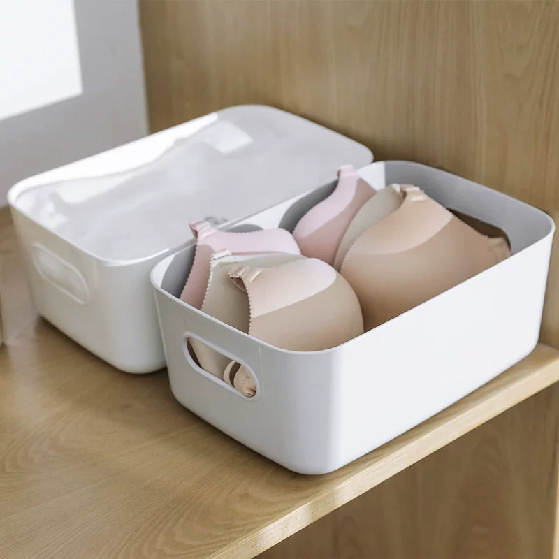 Desktop Storage Box 2464, Plastic Organizer Basket, Multi-Size (Small/Medium/Large), Home Use