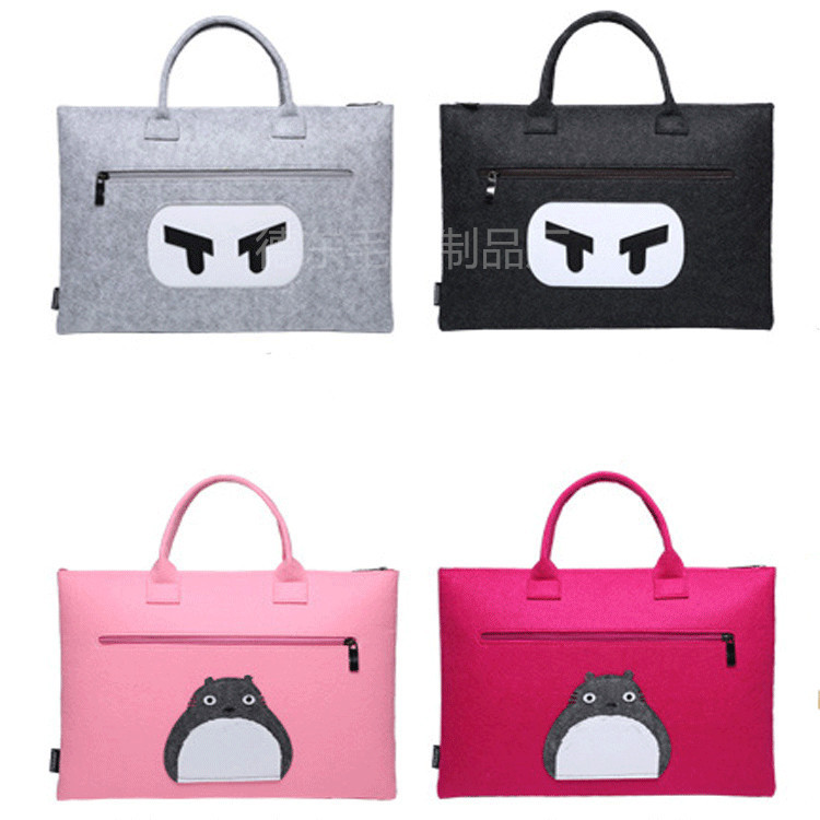 Changjia Supply Felt Computer Bag Felt Stylish Notebook Laptop Bag Business iPad Bag Can Be Customized