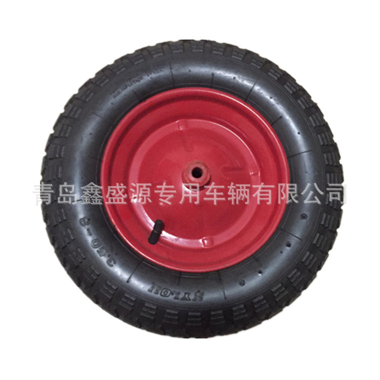 高质量14寸充气轮子 14*3.50-8工具车手推车橡胶轮 梳子花外胎