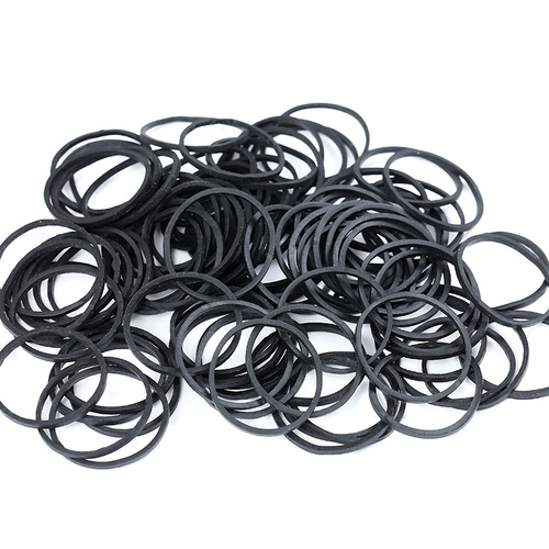 Vietnam imported rubber band high elasticity and durability 2.5x1.4 black rubber ring rubber band cowhide rubber wholesale