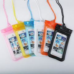 Inflatable mobile phone waterproof bag high quality environmentally friendly PVC waterproof bag deep diving IPX7 waterproof with printable LOGO