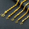 Golden necklace, lantern, men's flashlight, new collection