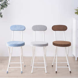 简易凳子靠背椅便携家用餐椅现代简约时尚创意圆凳椅子宿舍椅子