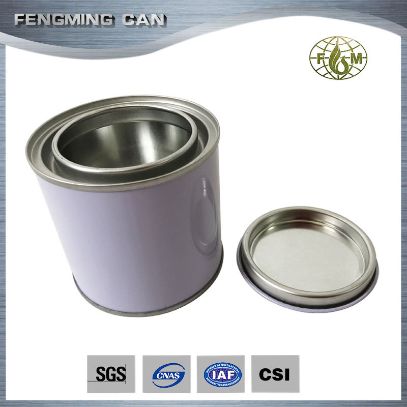 厂家直销 化工铁圆罐250克马口铁圆形胶水机油罐涂料油漆罐