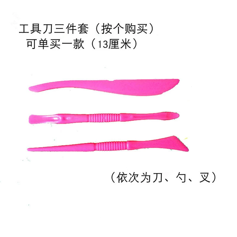Массовый 11/13 см Сверхлегкий глиняный инструмент нож набор из трех предметов из трех шестиголовок глиняные аксессуары Пластилин DIY