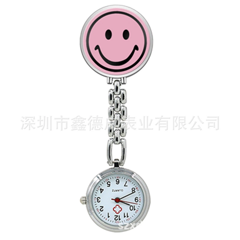 Multicoloured creative waterproof pocket watch for students accessory for nurses, simple and elegant design