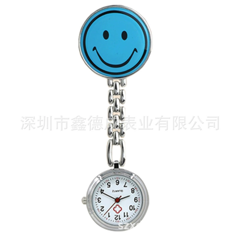Multicoloured creative waterproof pocket watch for students accessory for nurses, simple and elegant design