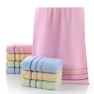 Pure cotton towel factory wholesale plain adult home wash face towel gift advertising 6443 towel embroidered logo