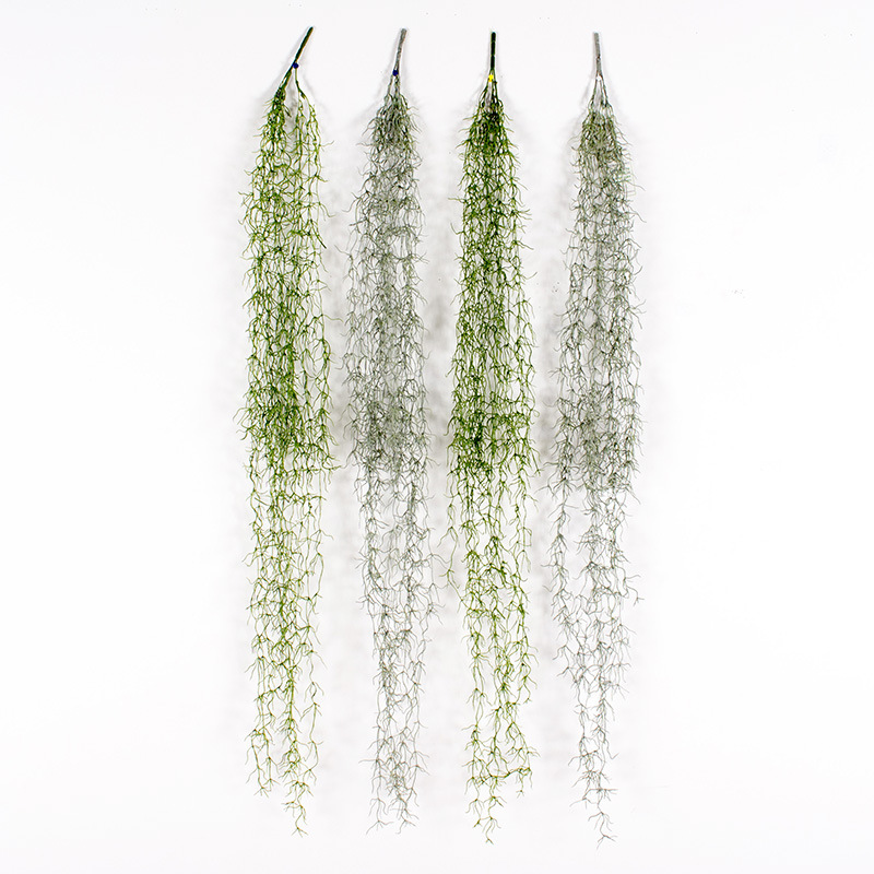 Artificial pared colgante flor ratán Flor al por mayor pared de la sala de estar de aire hierba pared colgante falso Vine falso planta verde fábrica Venta Directa