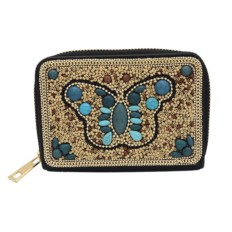 European and American new luxury turquoise wallet personalized fashion clutch banquet clutch dress evening bag