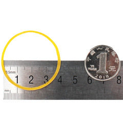 越南橡皮筋高彈力耐用3.8*0.9黃色細款橡膠圈橡膠皮圈牛皮筋 批發