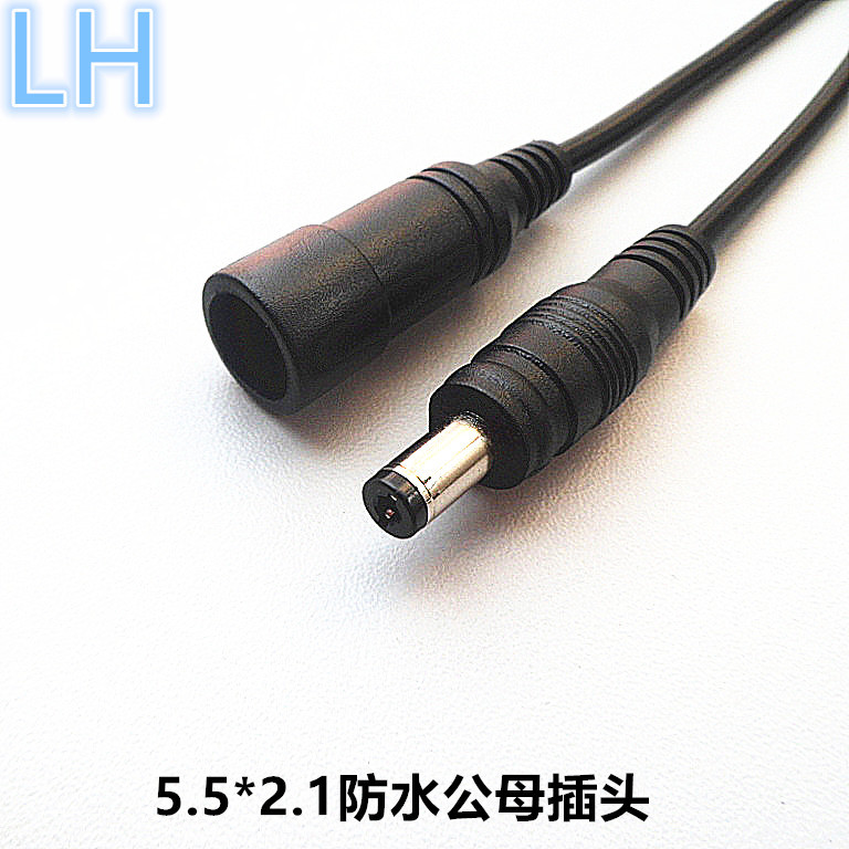 厂家生产 DC5.5*2.1防水线 DC公母防水电源线 LED防水连接线