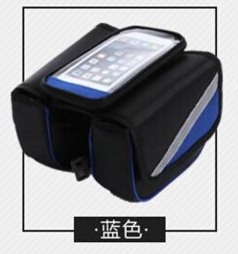 Bolsa de tubo superior de bicicleta de montaña BOLSA DE TELÉFONO MÓVIL pantalla táctil teléfono móvil bolsa de haz frontal equipo de equitación bolsa de bicicleta bolsa de teléfono móvil de pantalla grande