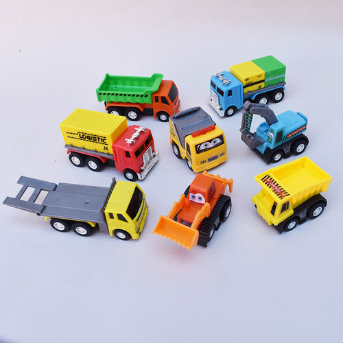 Mini Car Toy Set Gliding Toy Car Little Q Pull-out Toy Car Pocket Car Combo Set