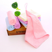 超细纤维毛巾 礼品幼儿园儿童素色压花印花小方巾 毛巾